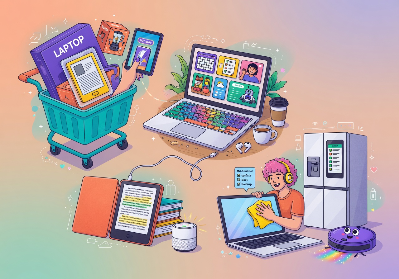 Computers in het dagelijks leven van aankoop tot onderhoud